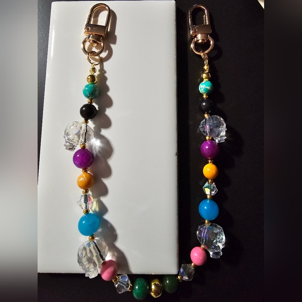 Bohemian Trinkets Candy Skull Xmas Bag Charm